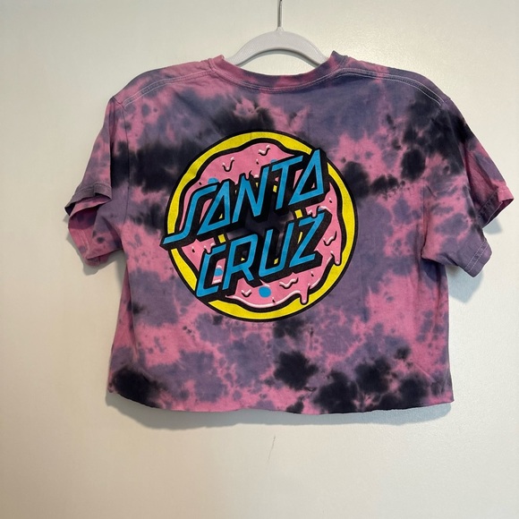 Odd Future X Santa Cruz Sz: M Cropped Tie Dye T Shirt Doughnut Graphic Skater. - Picture 1 of 6